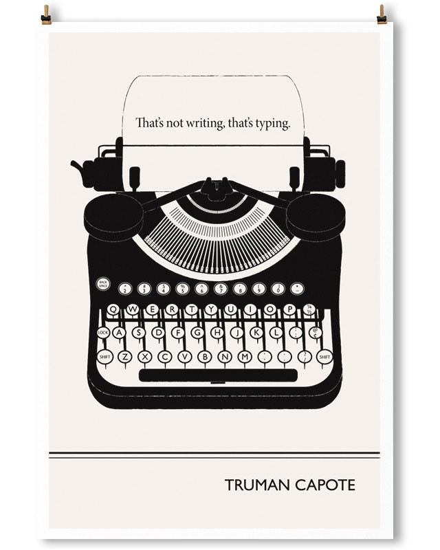 Cita de Truman Capote retratada por Robertson