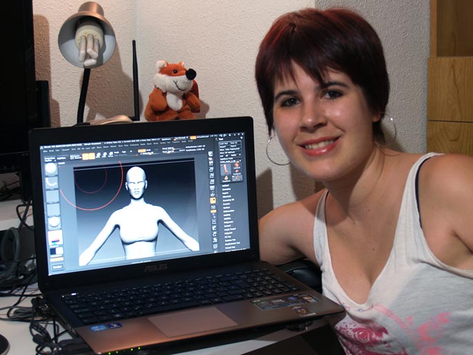 Marta Sanz, estudiante de Videojuegos en Creanavarra
